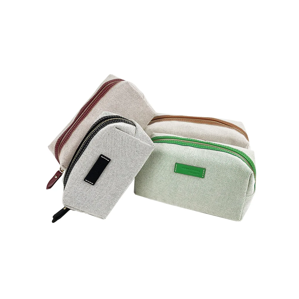 Canvas cosmetic bags