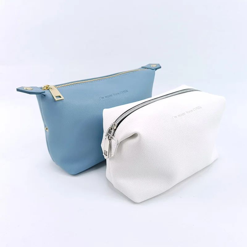 PU leather zip pouch — studio product view
