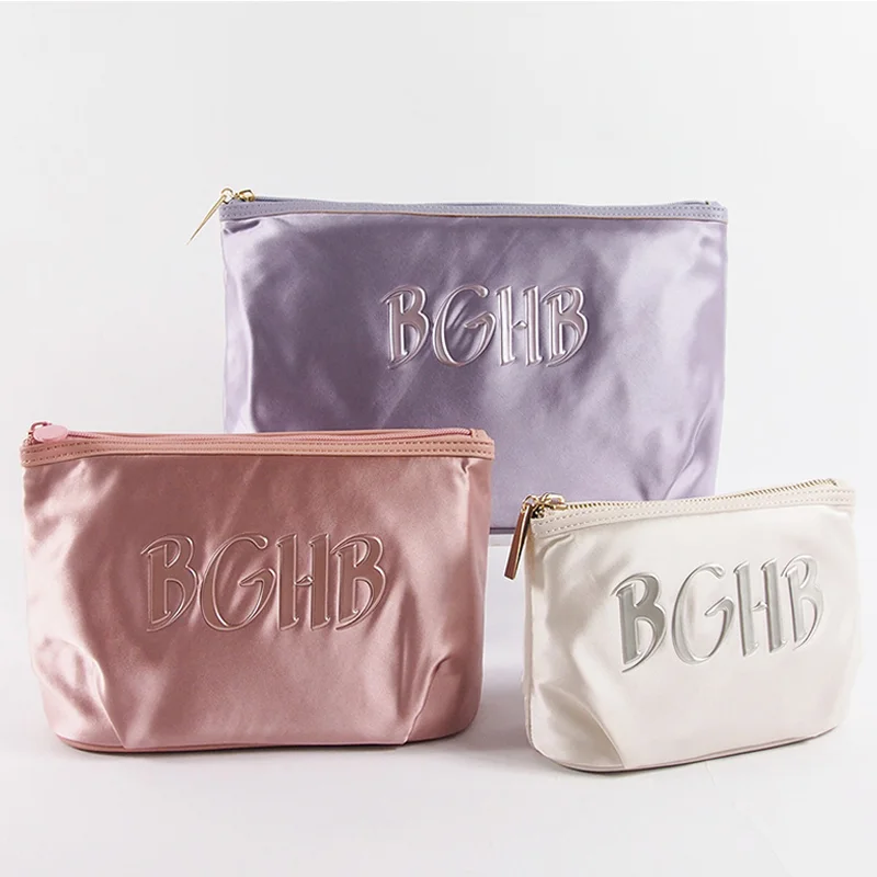 Satin pouch — sheen closeup